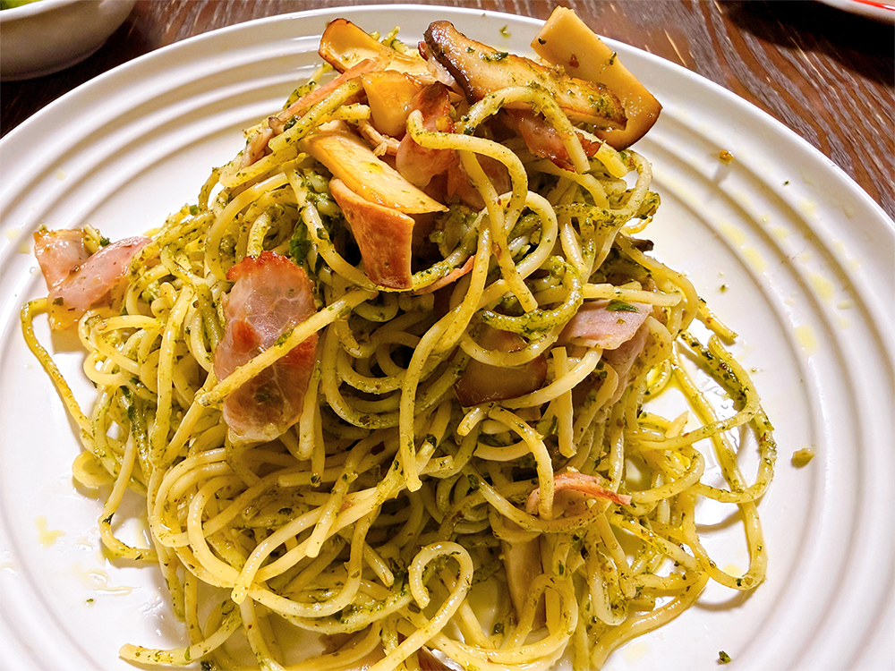 栄養士レシピ☆第2弾 ルテイン約18mgが取れる！？トリプルグリーンの濃厚ジェノベーゼパスタ③